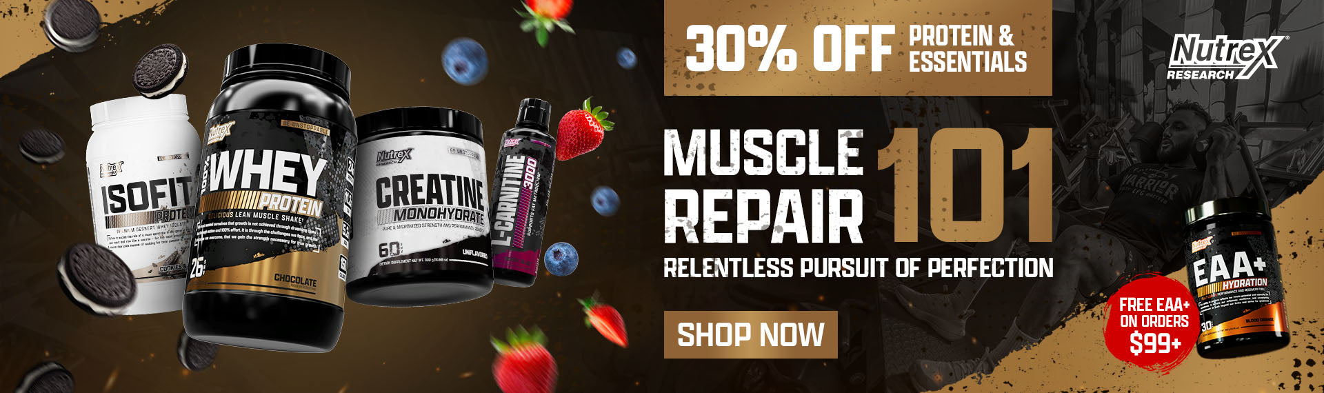 30% Off Protein & Essentials