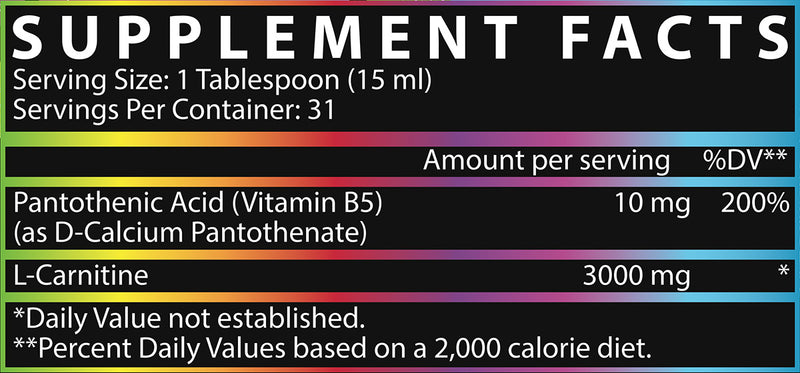 Liquid Carnitine 3000 Facts