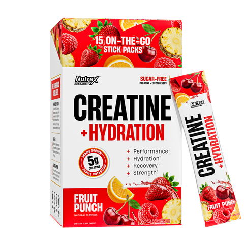 Creatine + Hydration Stick Packs - On-The-Go Strength + Hydration 