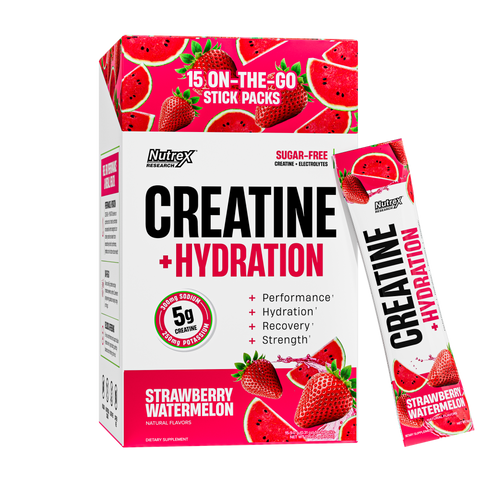 Creatine + Hydration Stick Packs - On-The-Go Strength + Hydration 