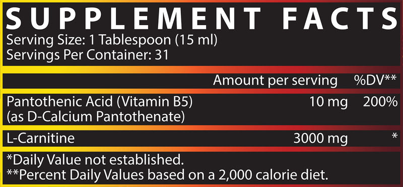 Liquid Carnitine 3000 Facts