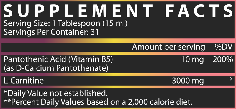 Liquid Carnitine 3000 Facts