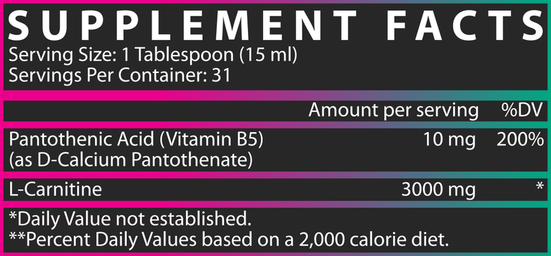 Liquid Carnitine 3000 Facts