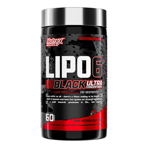 Lipo-6 Black UC - Fast-Acting Liquid Capsule Fat Burner 