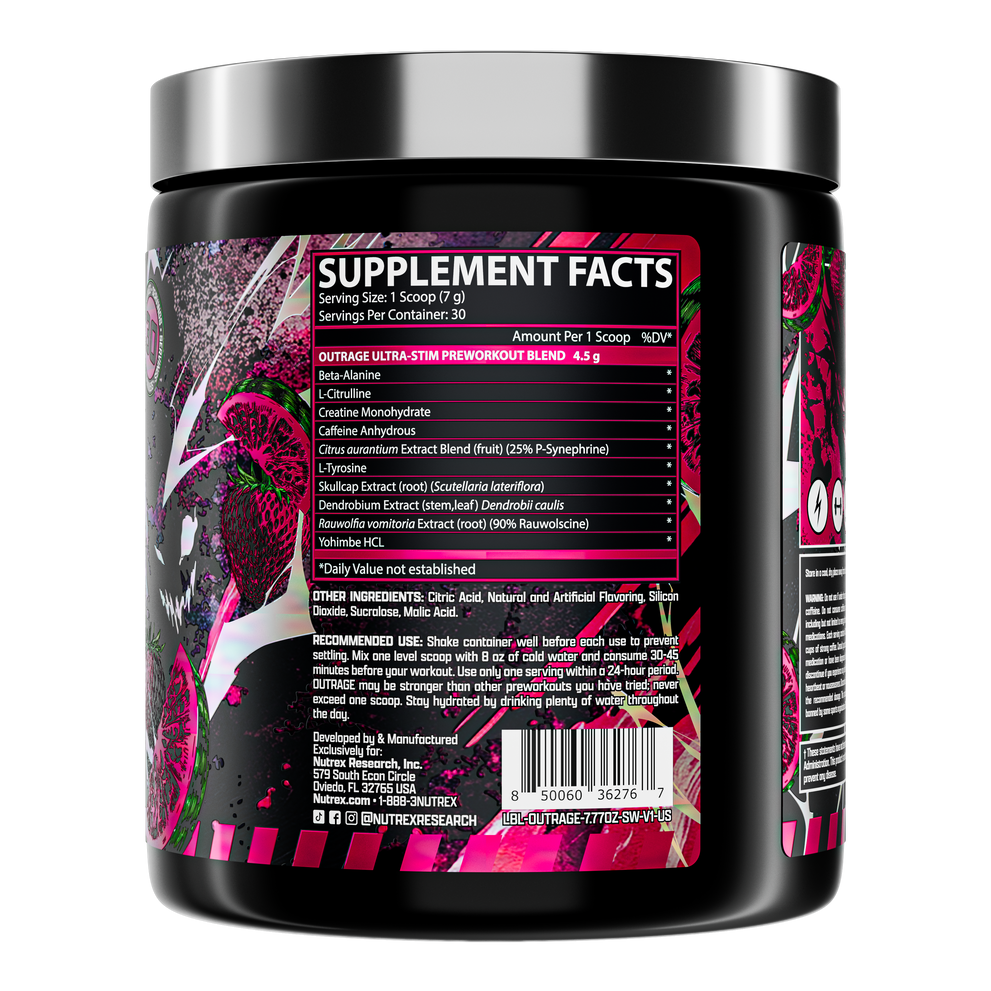 Outrage High Stim Pre-Workout
