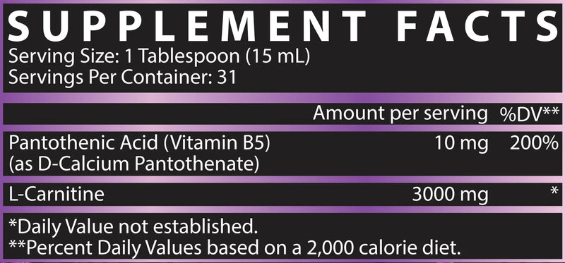 Liquid Carnitine 3000 Facts